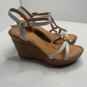 NEW Cherish by Elegant Footwear | White Wedges